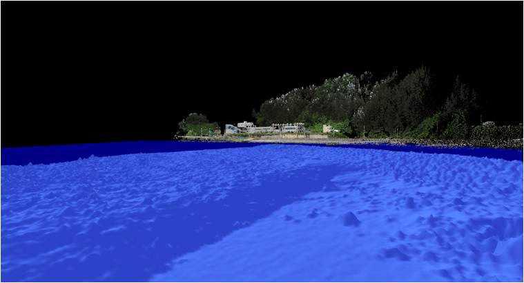 3-dimension topography of the observation area