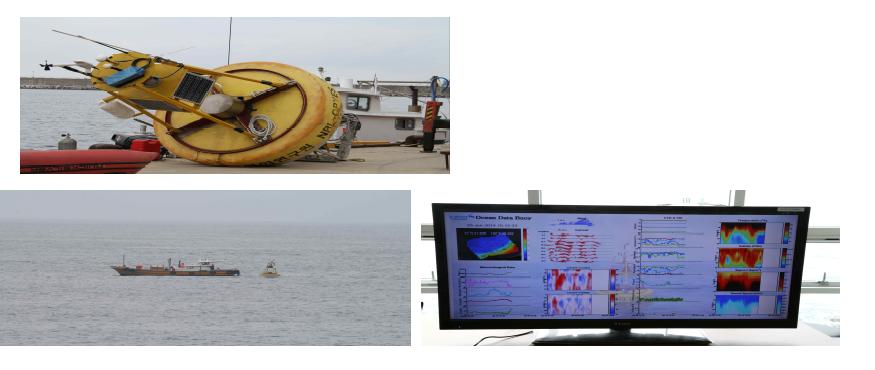 Deployment and operating of the ocean moored buoy