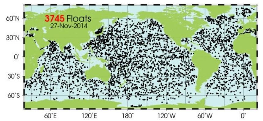 전세계 ARGO Float 분포 현황