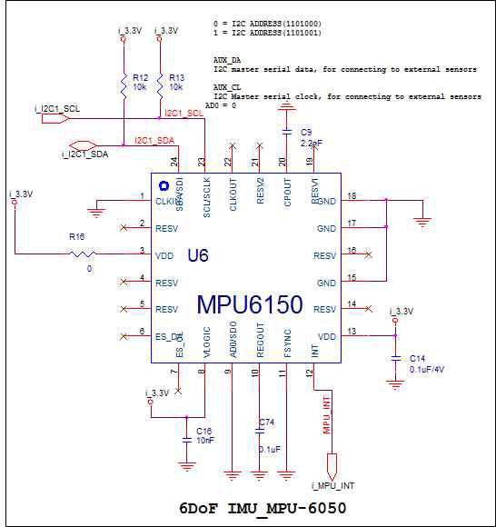 MPU6050(6DoF) 기본 회로