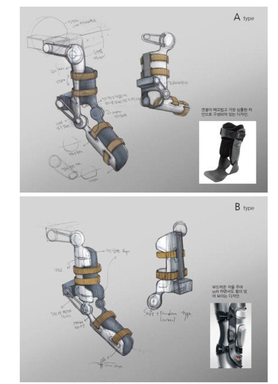 개선된 모터 구조의 로봇팔 개념도