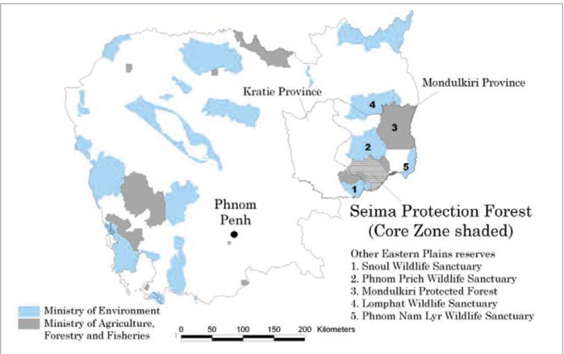 Seima Protection Forest (SPF)와 SPF REDD 사업 대상지