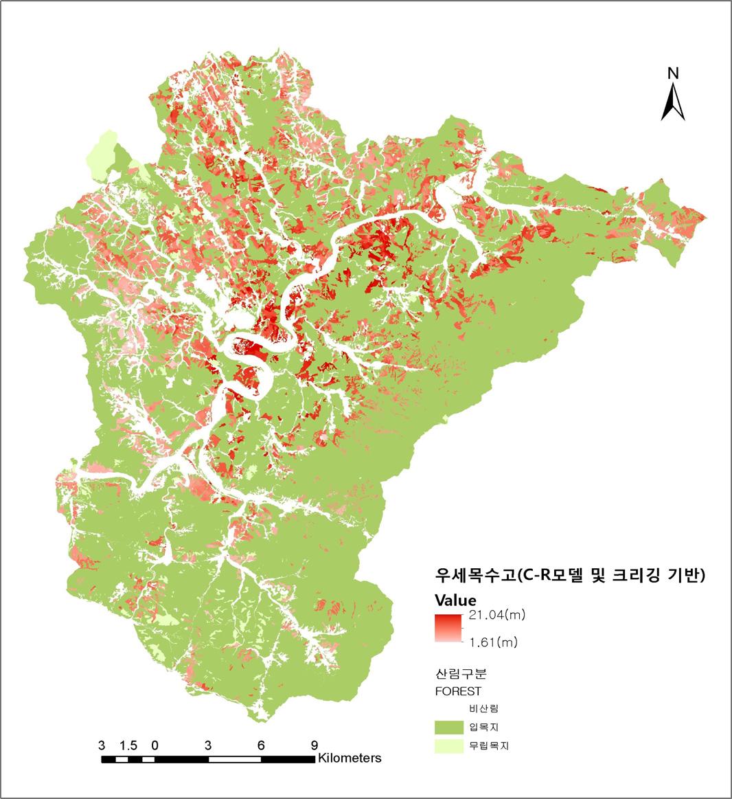 Chapman-Richards 모델 기반의 소나무림 우세목수고지도