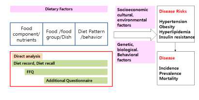환경역학연구와 식사요인 조사