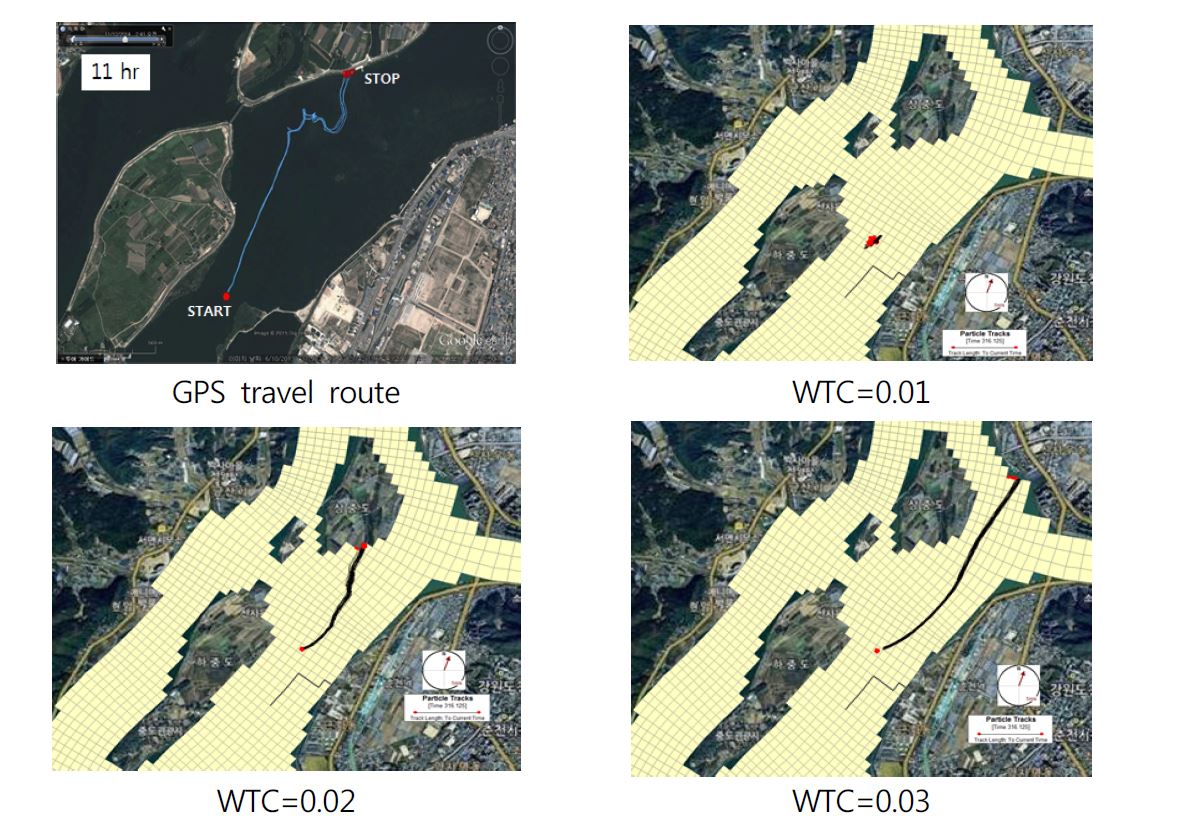 Comparison of WTC application result in CASE 6