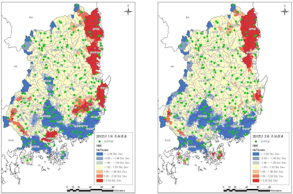 BMI Hotspot 분석결과(2012)