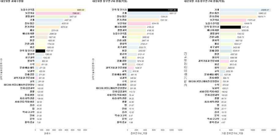 ‘인력 및 인프라’ 임시 대분류의 규모성 순위(기존 대분류 대비)