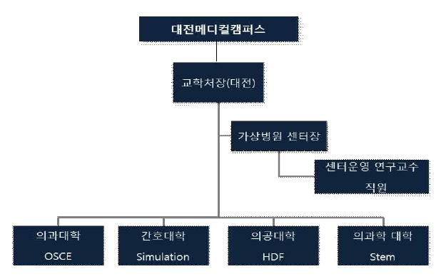 가상병원 조직도