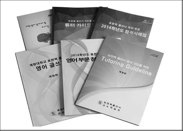 튜터 가이드 라인 및 첨삭사례집 발간 예시