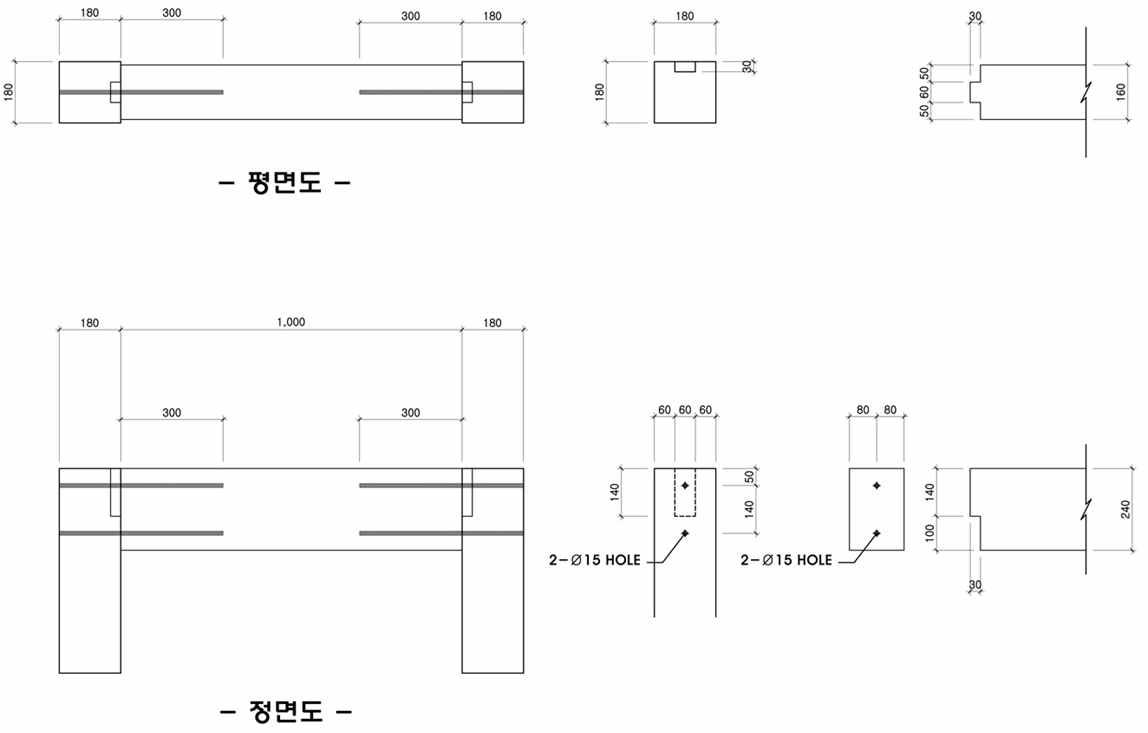 전단시험용 래그볼트 접합부(LB-C-T-S)