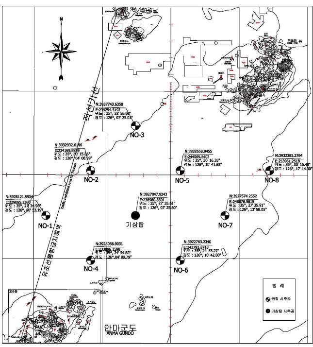 시추 조사 위치도