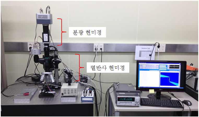 Dual scope (열반사 +분광) 현미경 장비