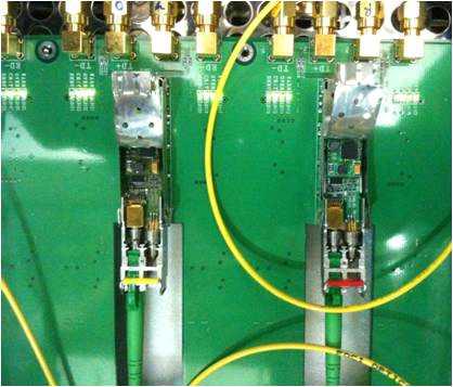 Dual band TOSA 내장 SFP 환경 시험 구성