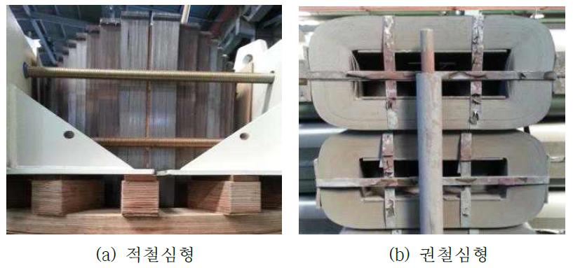 변압기의 철심 구조