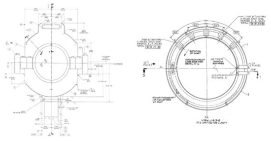 본 과제의 BEARING HOUSING & BEARING #2 구조 및 형상