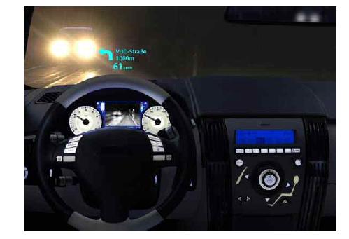 Siemens VDO의 HUD 적용 예