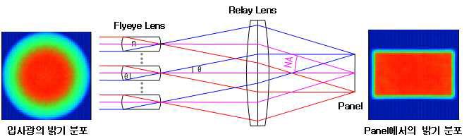 Fly-eye Lens 원리