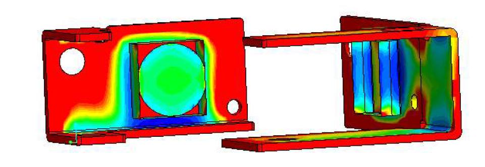 LED에 Cu Plate를 부착 시 구동 Simulation