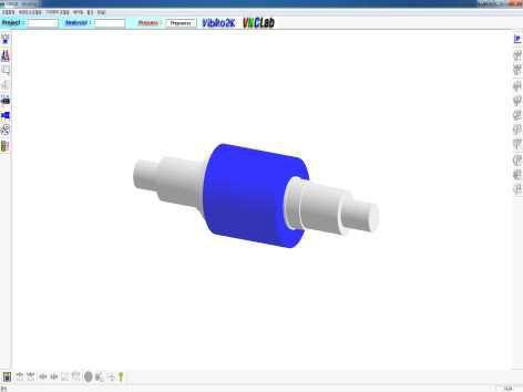 3D-model of the spindle system