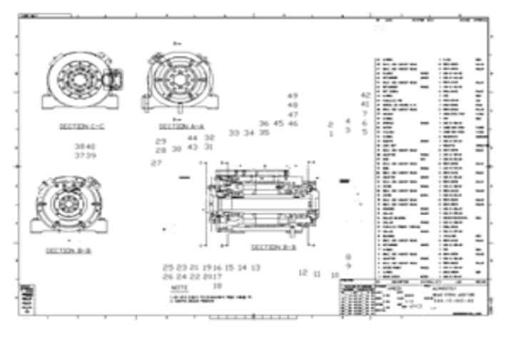 Schematic diagram of the spindle system