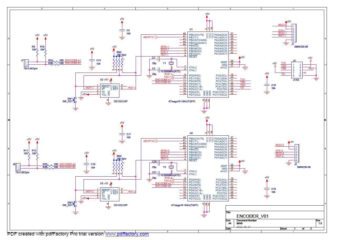 Encoder 연산을 위한 AI Board 회로도