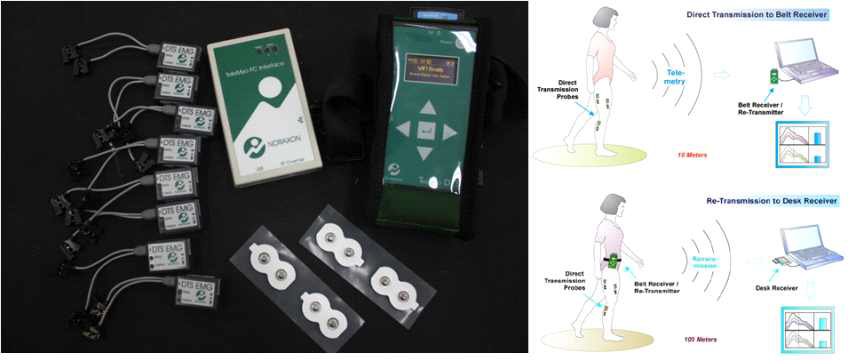 TeleMyo DTS Telemetry 근피로도 측정 장비