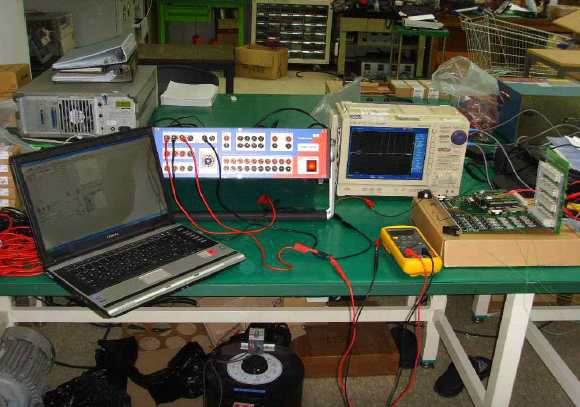 X-FUM511 Binary Signal Delay 시험 사진