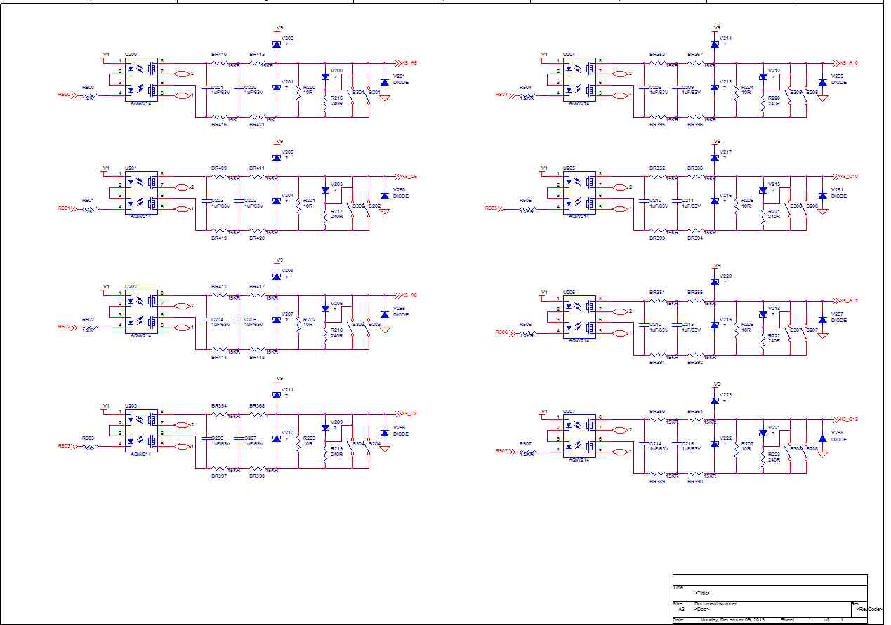 FUM230 전자카드 1차 회로 설계 (Signal Output Filter 1)