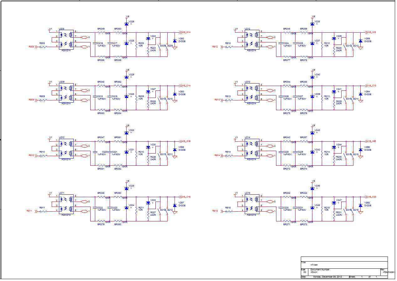 FUM230 전자카드 1차 회로 설계 (Signal Output Filter 2)