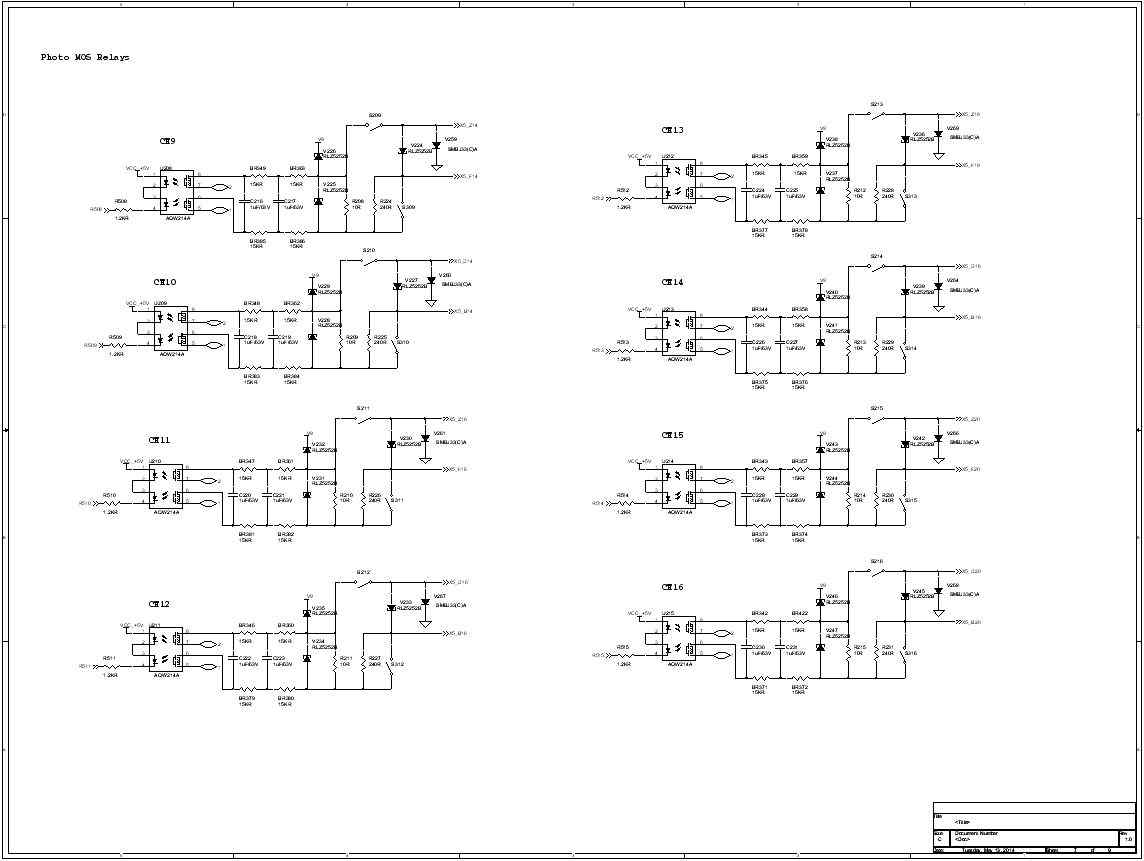 X-FUM230 전자카드 회로 설계 (Digital I/O 9~16)