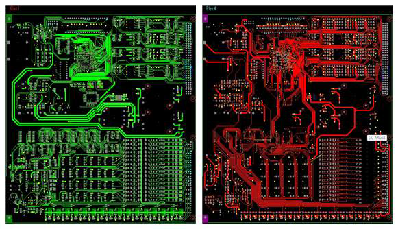 X-FUM230 전자카드 PCB 설계 (Top, Bottom Layer)