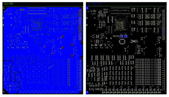 X-FUM230 전자카드 PCB 설계 (Ground, Solder Layer)