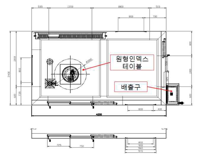 분사챔버 평면도