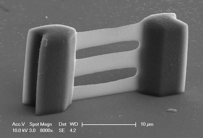 Examples of real 3D microfabrication using the TPA technique.