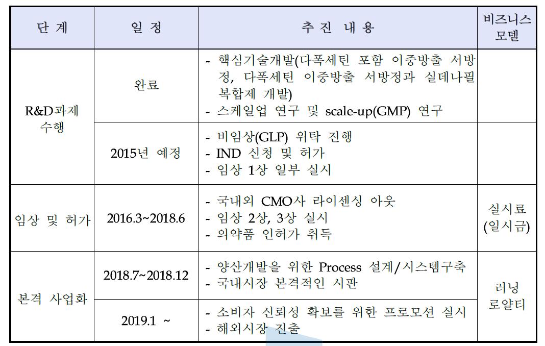 단계적 사업화 전략