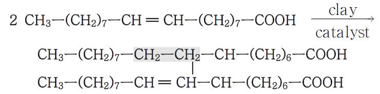 올레인산으로부터 다이머산의 제조 공정