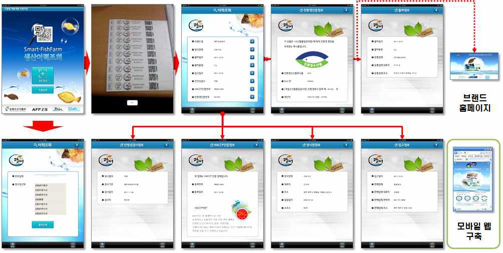 양식 넙치 생산이력정보 제공 QR코드 기반의 밴드형 태그 제작 사례