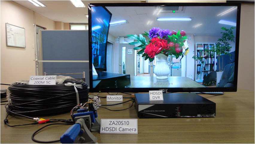 ZA20S10-SM10 Full HD-SDI 카메라 모듈의 신호 전송거리 측정