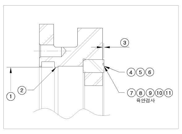 Carrier Ring 단면도