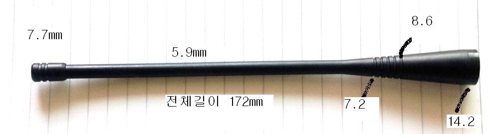 RF 모듈 안테나 디멘젼