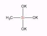 potassium methyl siliconate의 구조