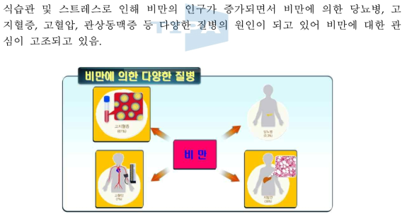 다양한 질병의 원인이 되는 비만