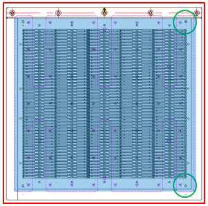 Sample Plate(적, Monitoring vision / 녹, Align Vision / 청, Marking Inpection Vision)