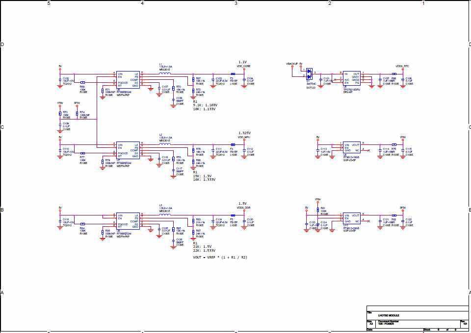 CPU Module의 Power부분 회로도(2)