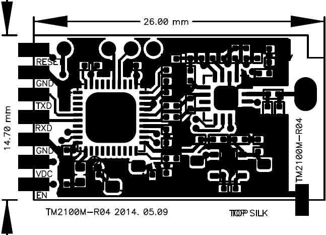 지그비 모듈 PCB 도면