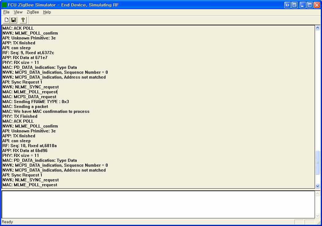 End Device Simulator 화면