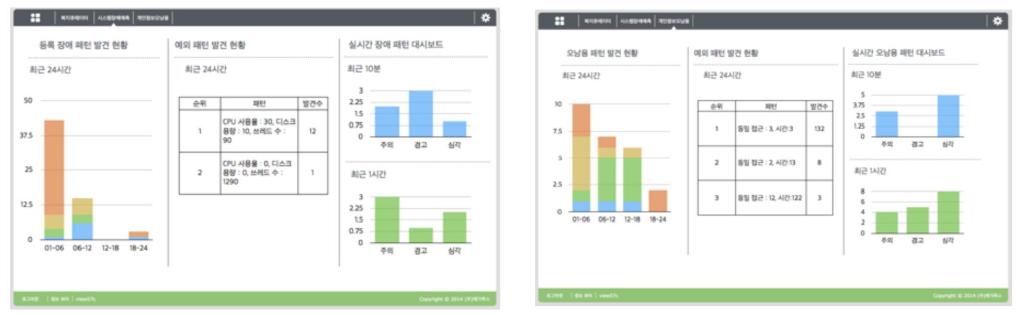 시스템 장애 및 개인정보 오남용 분석 인포그래픽스