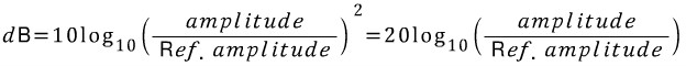 dB변환 계산식