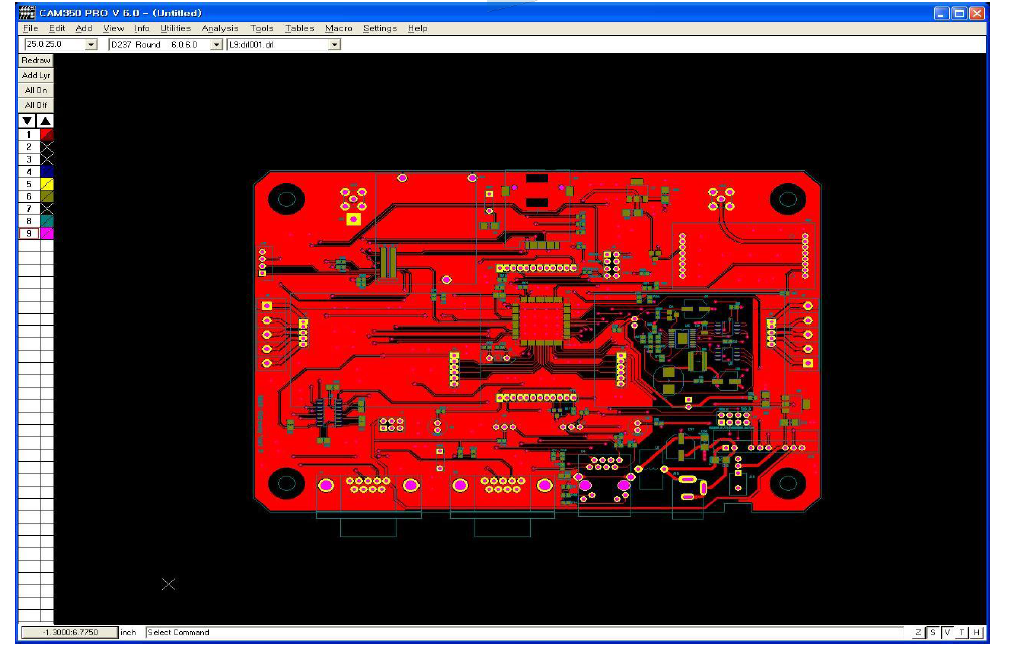 USN 게이트웨이 PCB설계(앞면)