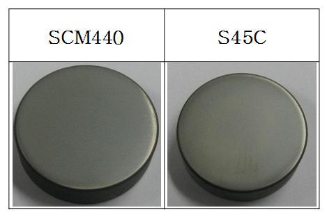 질화를 위한 공정도 및 S45C, SCM440 소재의 질화 후 사진